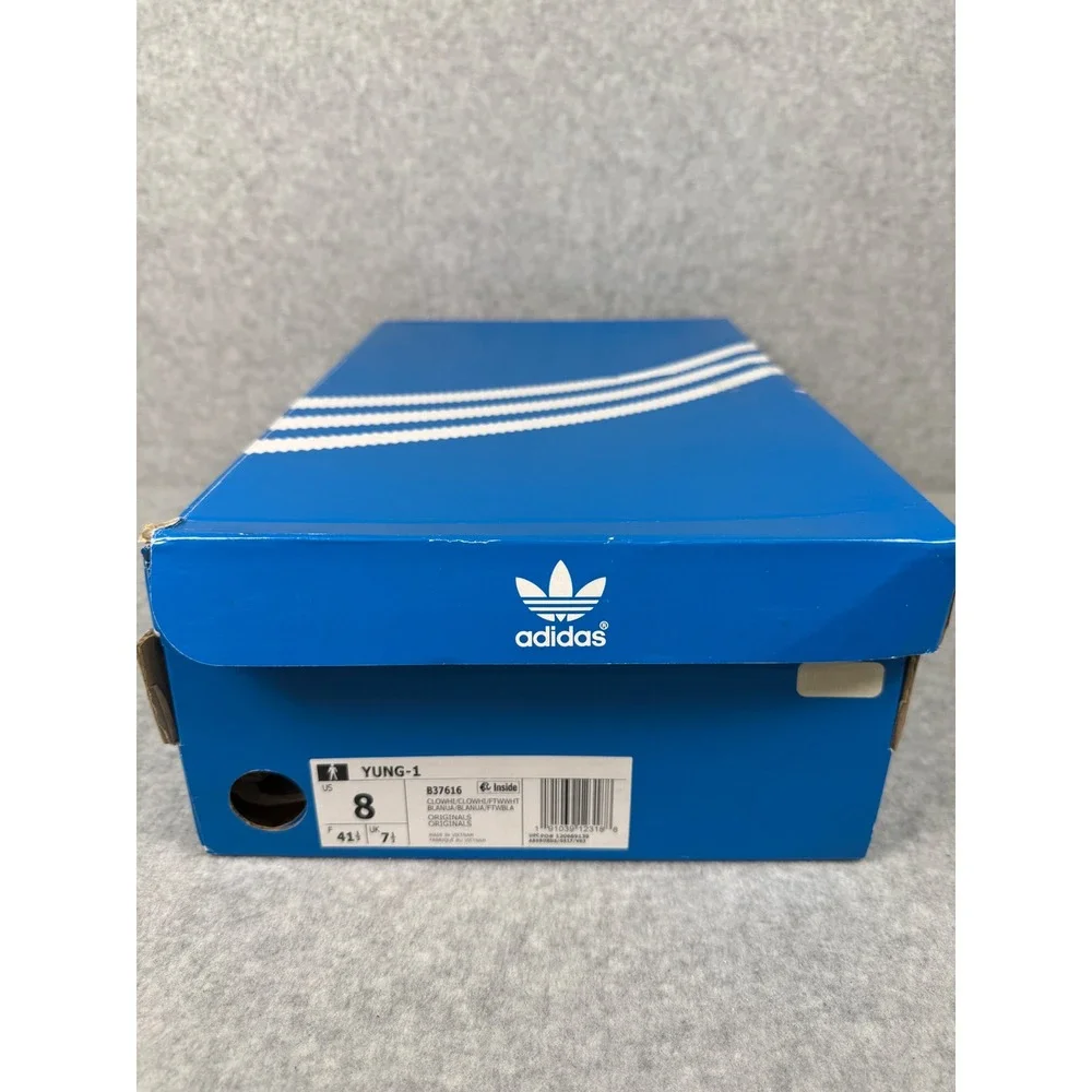 Adidas Originals Yung-1 Cloud White Sneakers B37616 Size‎ 8